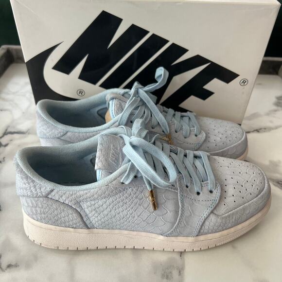 Nike Air Jordan 1 Retro Low NS BG Sneakers 'Ice Blue' Size 7Y W 8.5 - Picture 3 of 10